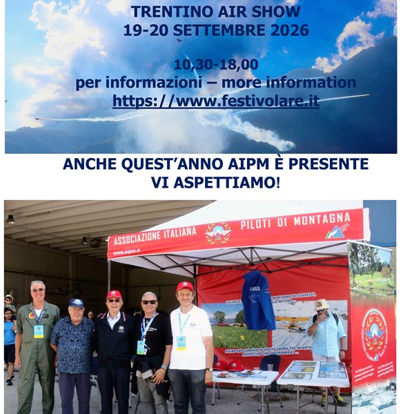 Festivolare 2026 19-20 Settembre 2026 - Aeroporto G. Caproni Trento